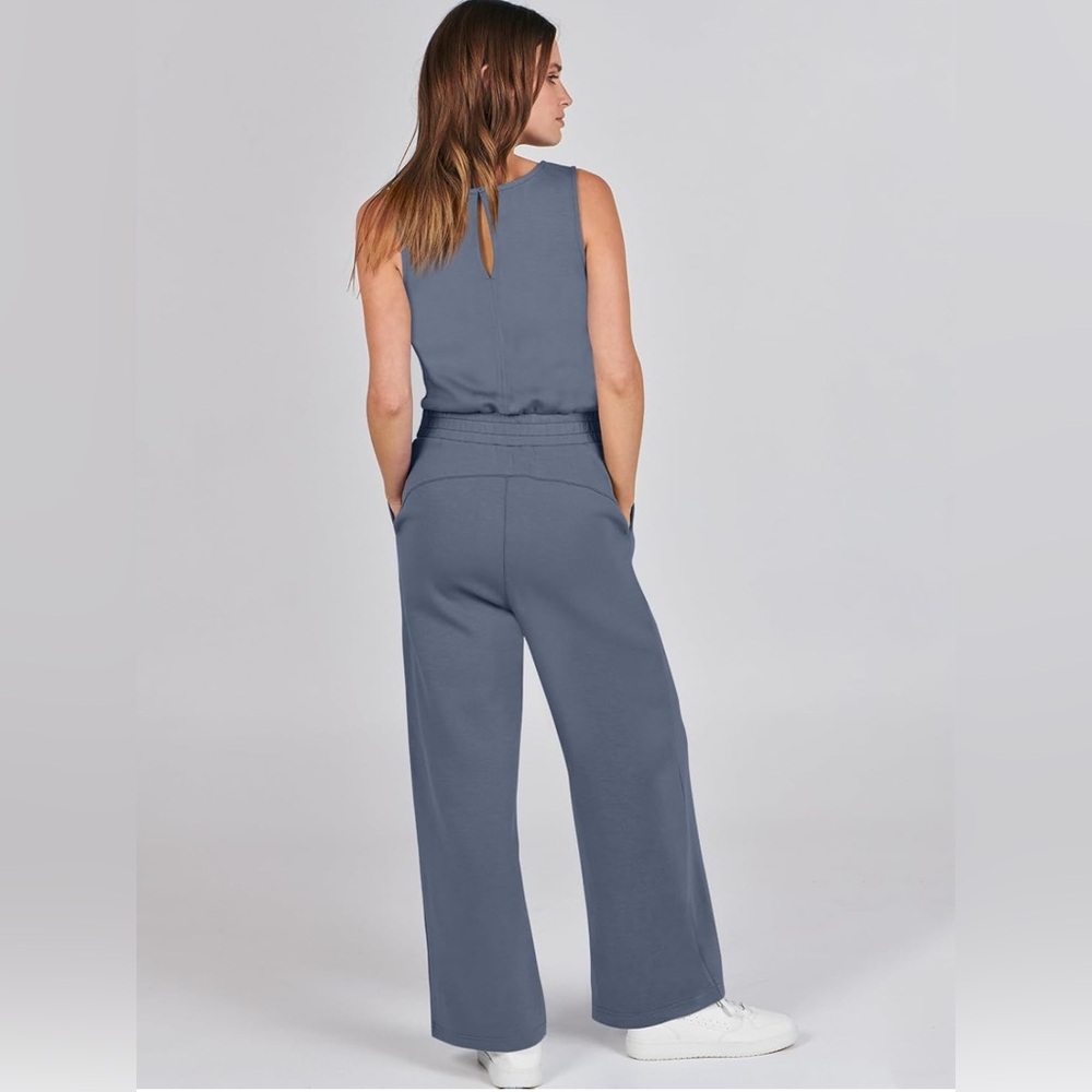 ANRABESS Jumpsuits 2024 Casual Dressy Romper Wide Leg Long Pant Outfit Fashion3 - Picture 5 of 9